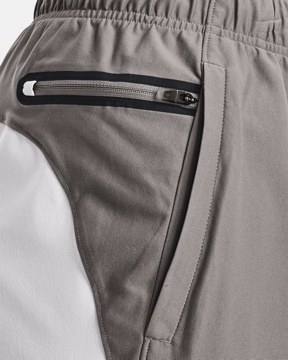 Men's UA Knit Woven Hybrid Shorts, Gray, pdpMainDesktop image number 7